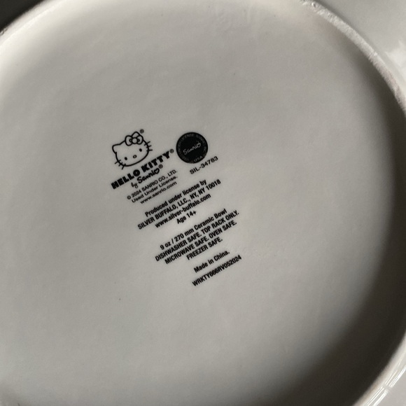 New Sanrio Hello Kitty Halloween Ceramic Plates, Set of Two, Spiderweb Design - Picture 3 of 4